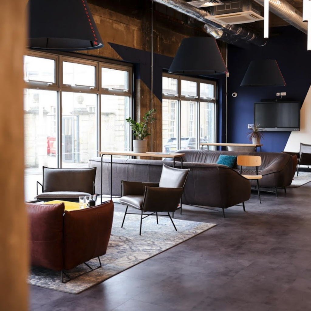 Interior photo of the Mosaic co-working office in Lincoln