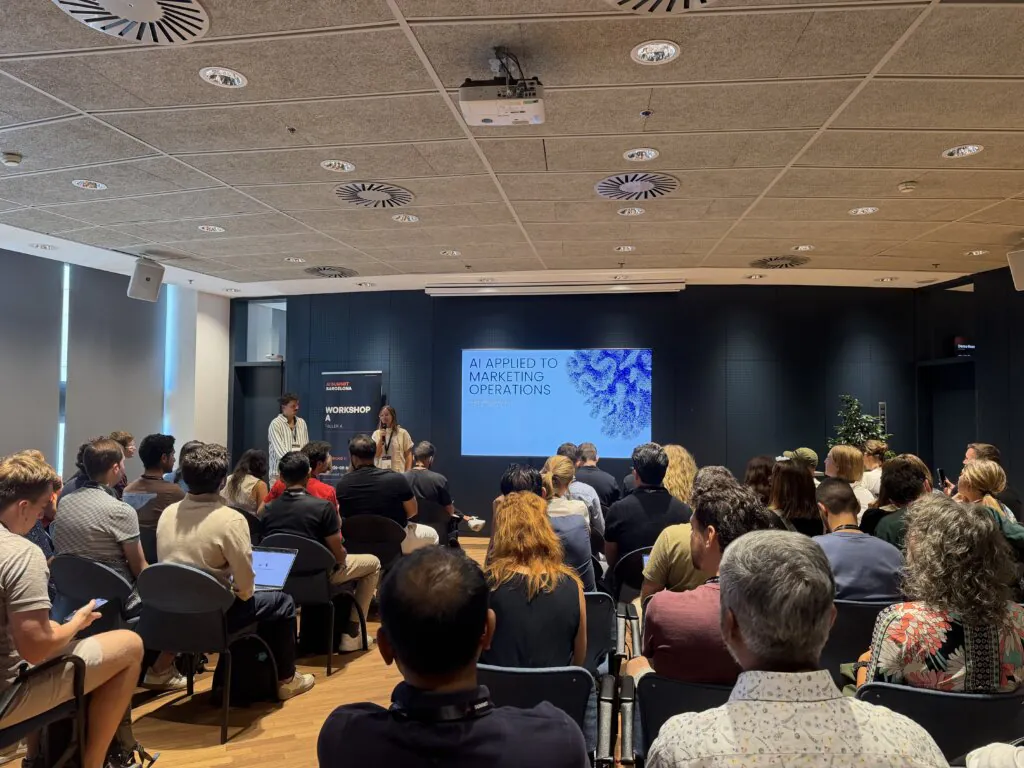 A photo of inside the Barcelona AI Summit