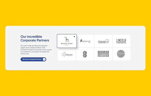 St Barnabas Website corporate sign up form website preview